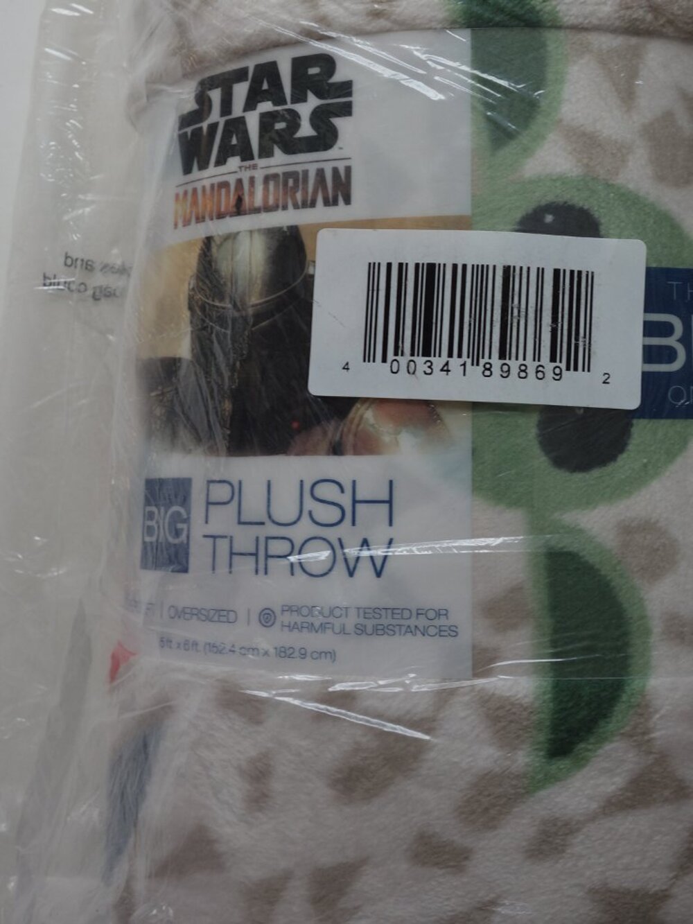 Star Wars The Mandalorian Oversized Supersoft Printed Plush Throw by The Big One
